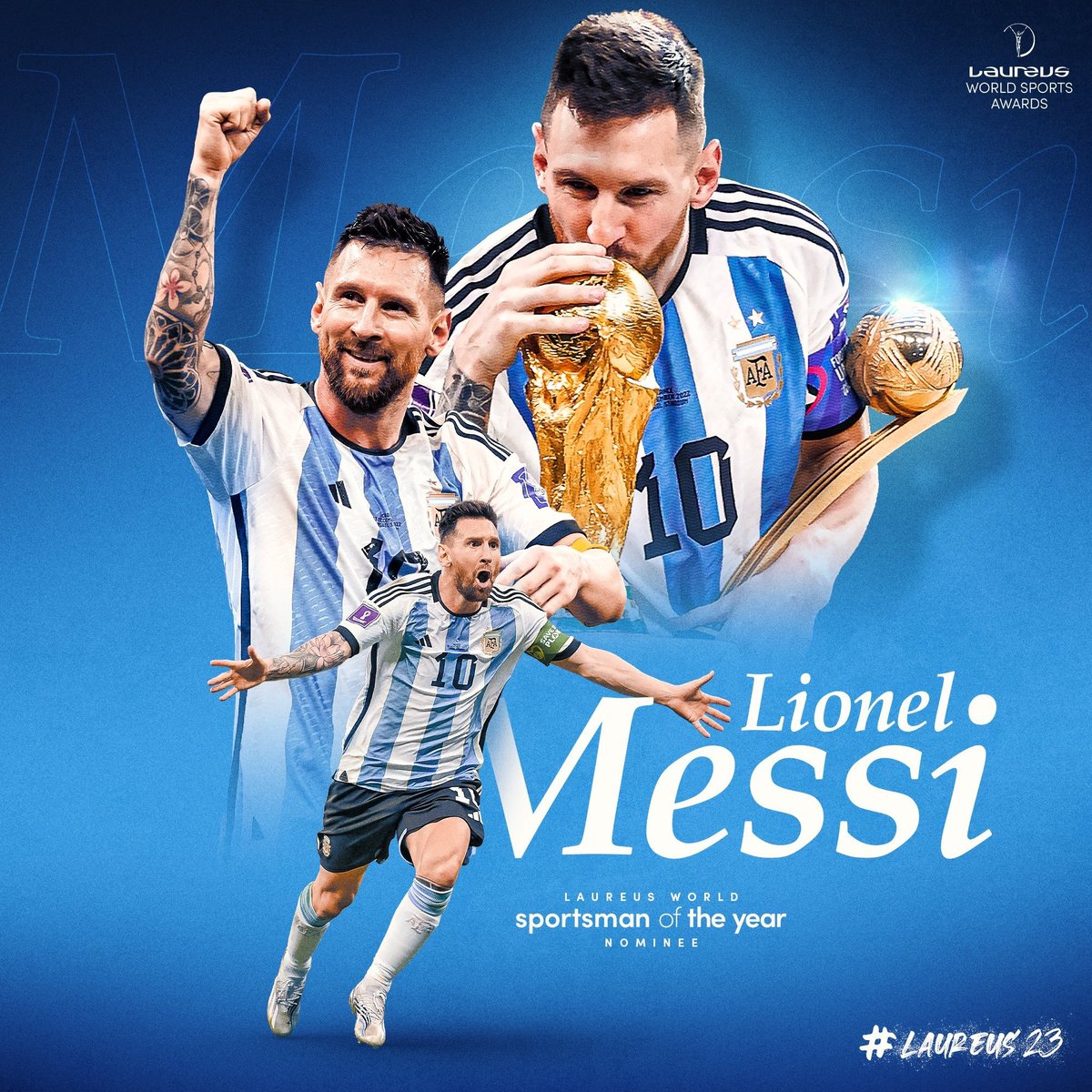 Messi is the favorite to win the Laureus 2023 World Sportsman of the Year this week for the second time in his career. No other footballer in history has won it even once.

Messi is the GOAT. Accept this fact if you want to sleep peacefully again.