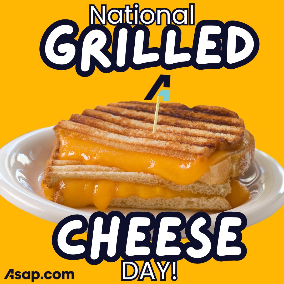 It’s National Grilled Cheese Day! 
How do you make your grilled cheese? 
#nationalgrilledcheeseday #grilledcheese #cheese #orderitasap