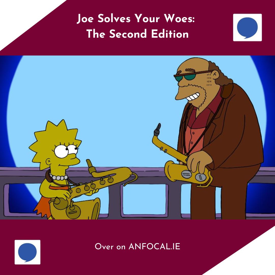 AnFocal_UL's tweet photo. Joe Solves Your Woes: The Second Edition is live on An Focal now! Don't forget to get your Qs in for the next edition!! @joecostigan_ 

https://t.co/RKl6XOZEnm https://t.co/SGLPlMeee9