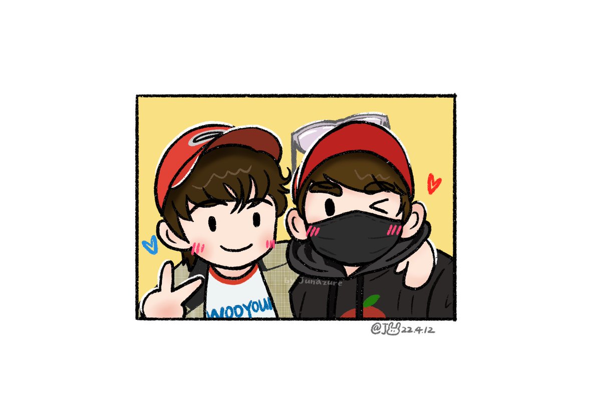 Junazure's tweet photo. KhunWoo Off The Record 💙❤️
#Nichkhun #닉쿤 #Wooyoung #장우영 #2PM #fanart https://t.co/draNzfeunp