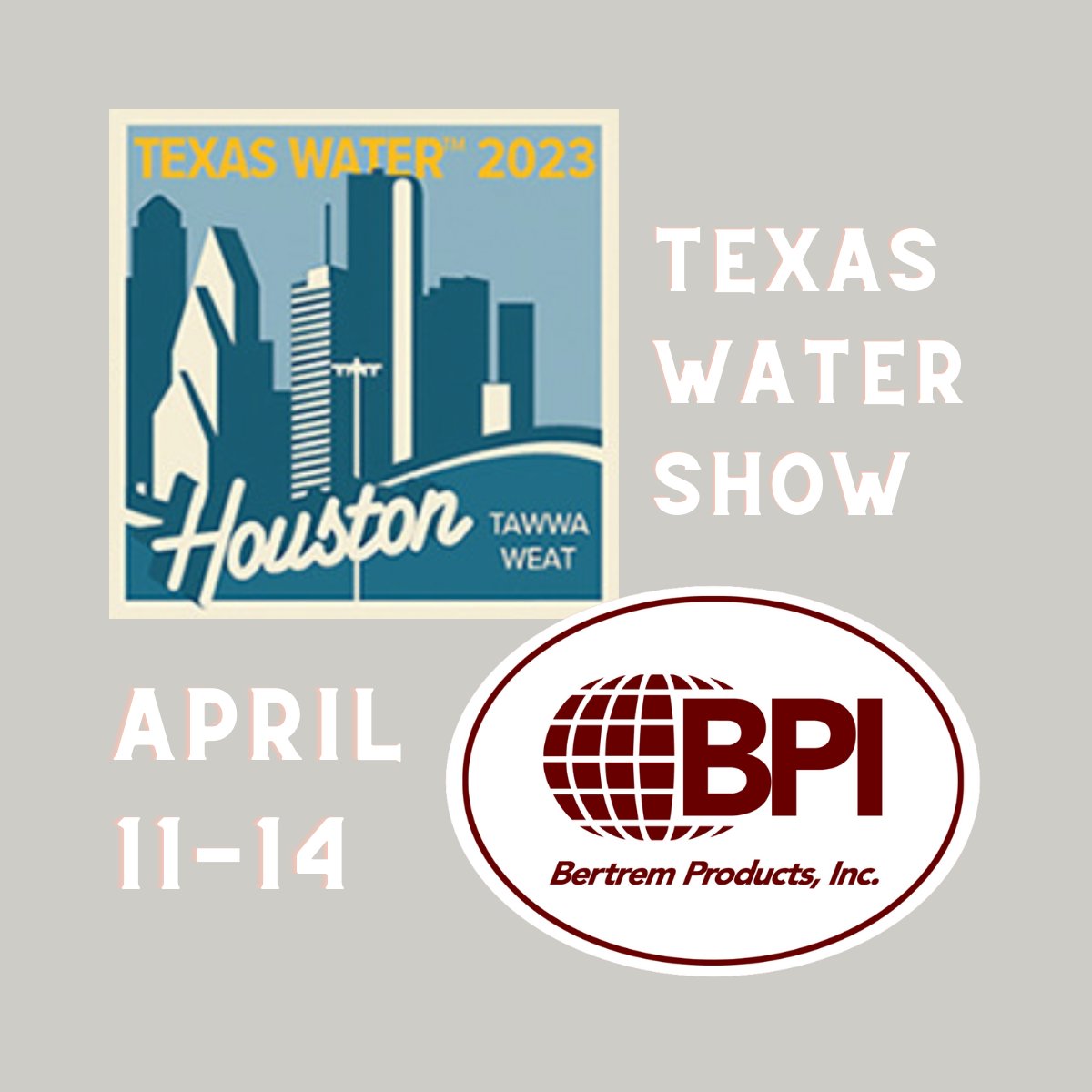 Come visit us at the Texas Water Show! We'll be here till the 14th! We're in booth 1602.