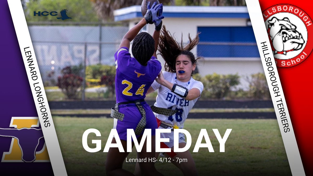 🚨Gameday 🚨
📆 Today 4/12 
⌚️ 7pm 
🆚 <a href="/Terrier_Flag_FB/">HHS Terrier Flag Football</a> 
📍 <a href="/LennardHigh/">Lennard High School</a> 
<a href="/JocelynBrush/">Jocelyn Brush</a> <a href="/SydneyEl2026/">Sydney Elizondo 2026</a> <a href="/PlaymakerCorner/">Playmaker’s Corner</a> <a href="/Biggamebobby/">Bob Putnam</a> <a href="/FlaHSFootball/">FloridaHSFootball.com</a> <a href="/FHSAA/">FHSAA</a> @AbbyElwell16 <a href="/grayce_bird_21/">Grayce</a> <a href="/CoachCombs66/">Travis Combs</a> @_Rmw98 <a href="/missblueSLP/">Erika Blue</a> <a href="/B_Rob55/">BJ Roberts</a>