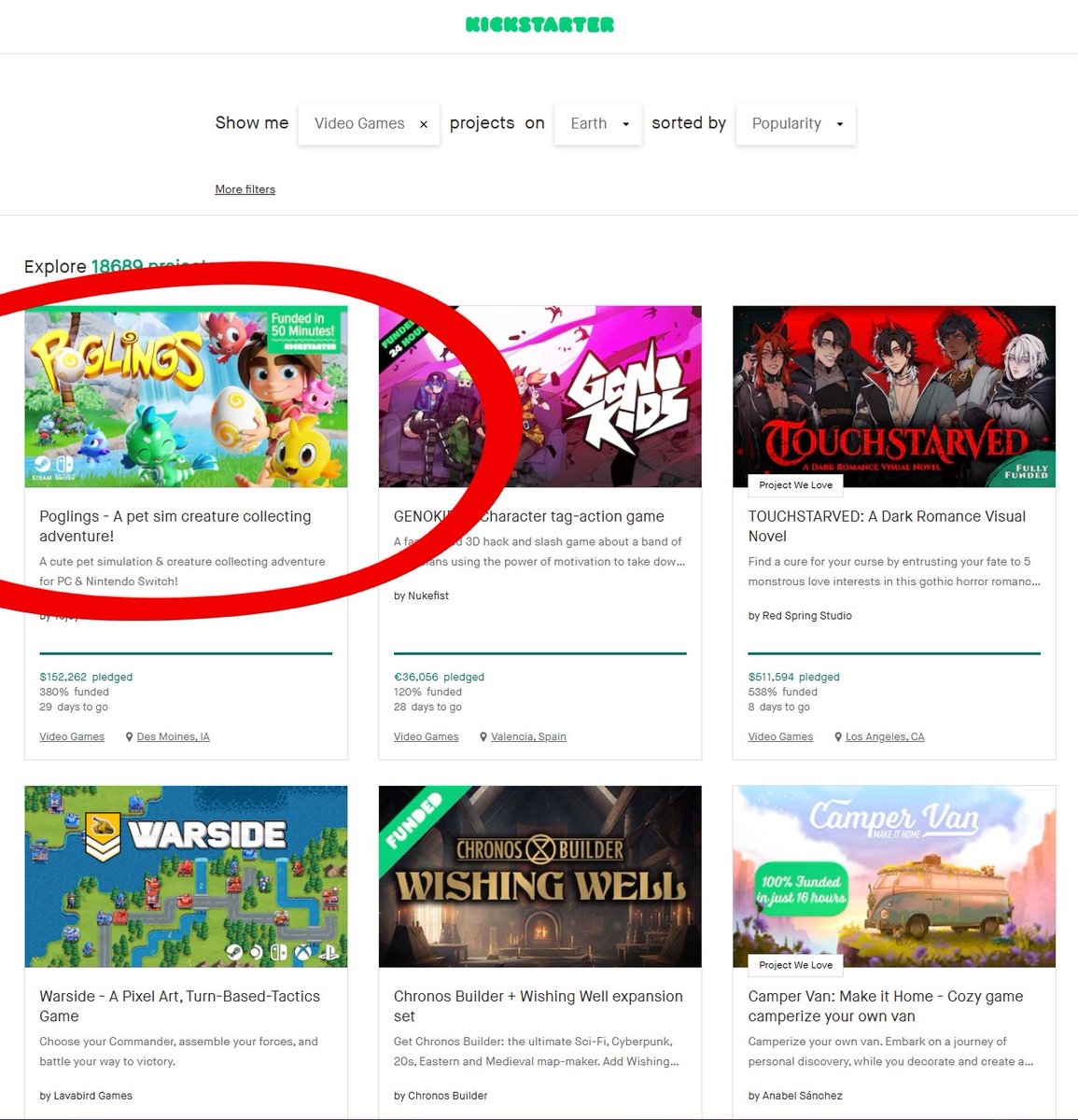 WE ARE THE NUMBER 1 TRENDING VIDEO GAME ON KICKSTARTER. WHAT.