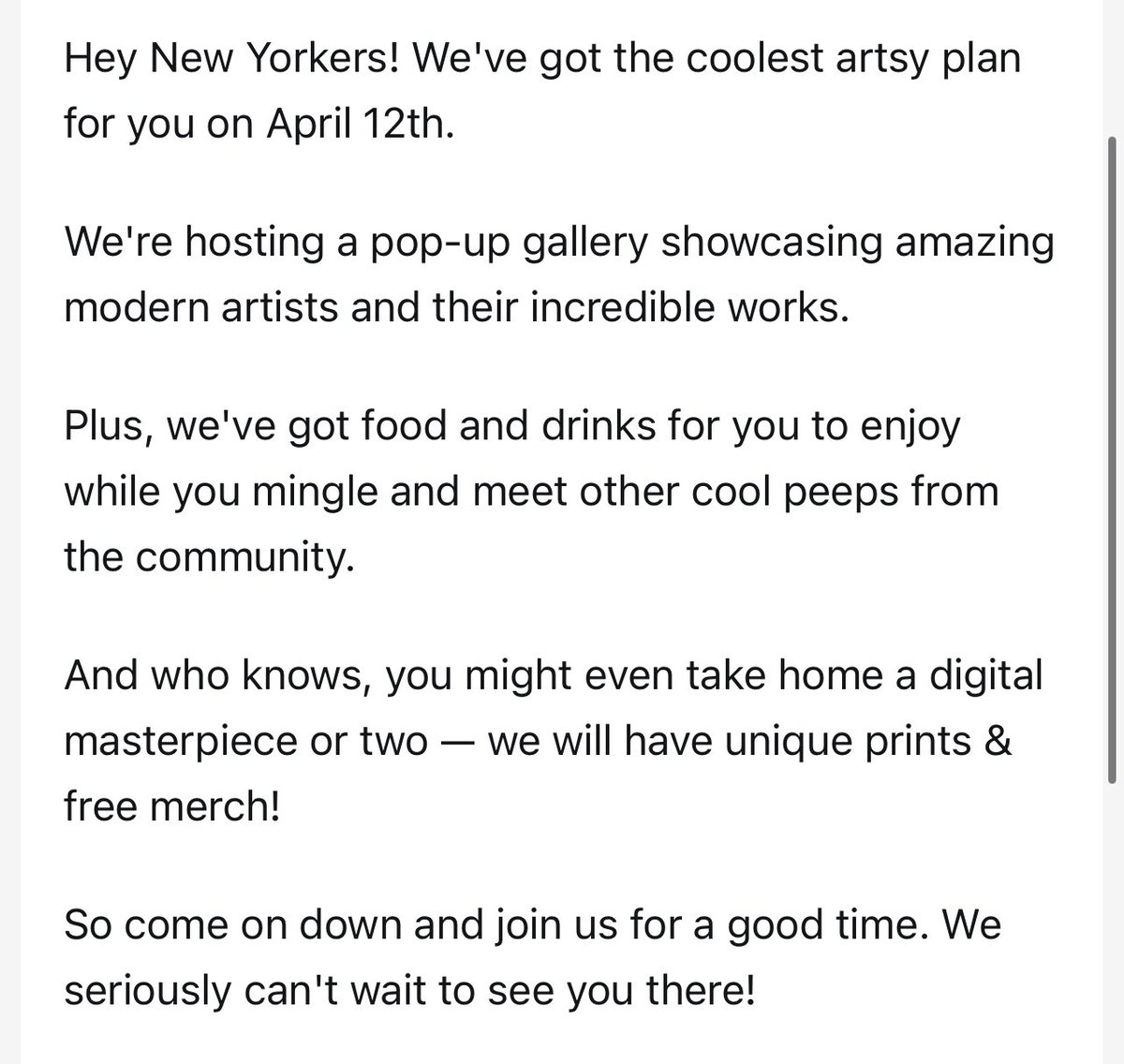 NYC 🍎 LET’S BUENO!

Presenting tonight at @buenonft gallery opening 

Will be showcasing the new <a href="/cryptopapayas/">@CryptoPapayas 🟠 TO THE MOON 🗽</a> PAPAYAS TO THE MOON NFT drop 

lu.ma/nyc-gallery 

Gracias <a href="/marianpedroza/">Mariana</a> 🍎🍎🍎 Talento mexicano en NFT NYC! 

#feelthefruit #papayas #nftnyc