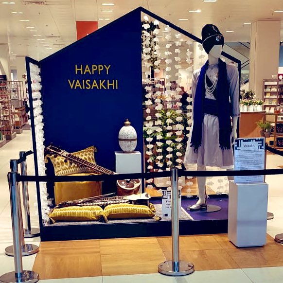 navrupkaur's tweet image. Thank you so much to @johnlewishelp @JohnLewisRetail for this amazing display for #Vaisakhi ! I feel overwhelmed by this as do my children so feel represented 🙏🏾