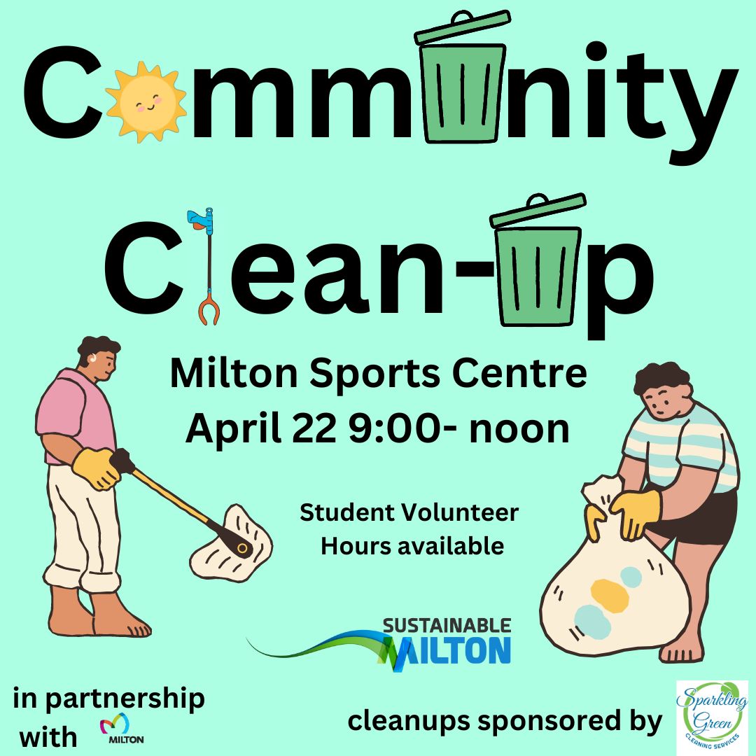 SustainMilton's tweet photo. Celebrate Earth Day by showing you care. Bring friends and family! Register at https://t.co/X1zZDhuAVG. Permission forms and waivers at https://t.co/CRRdgvpfDT  #environmentfirst #doingyourpart #greenMilton https://t.co/QguWHbFCgr
