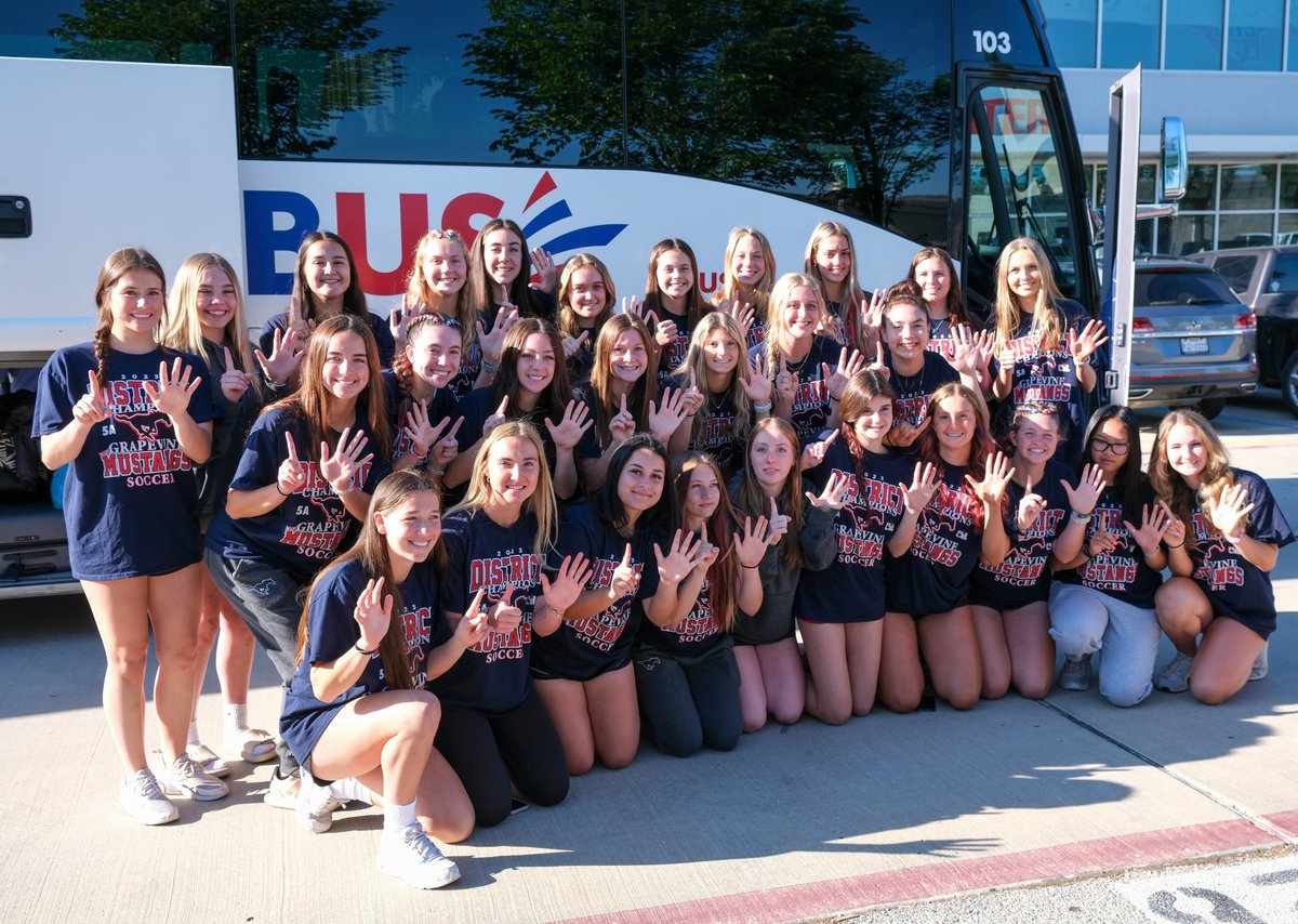 GCISD's tweet photo. Good luck to @_onemustang  as they head to the @uiltexas State Tournament. Join us on Thursday (4/13) at 9:30 a.m. in Georgetown to watch these girls play against Smithson Valley! #WeAreGCISD https://t.co/vCJQiiky0o
