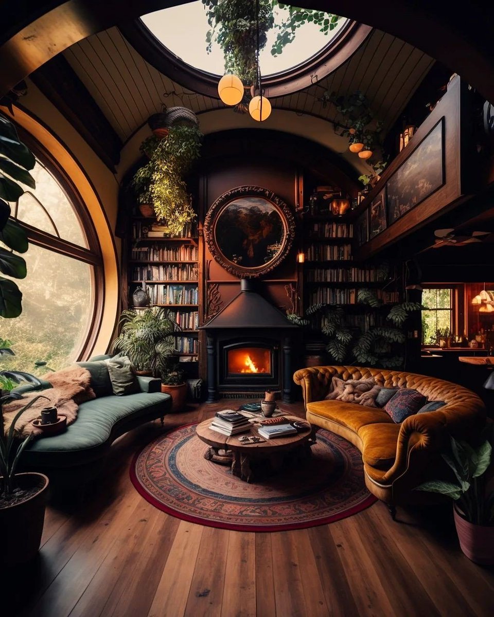 prettiestavenue's tweet photo. cozy home library https://t.co/S8uOY1hYv4