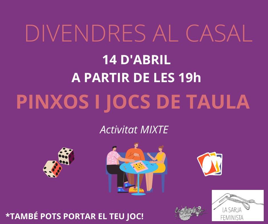 la_sarja's tweet photo. DIVENDRES ENS VEIEM A LA METXA!
La Sarja organitzem tarda de jocs de taula amb pinxos! 🎲🎯♟️🍳🌶️🍡

💜 Us hi esperem 💜
@lametxaripoll https://t.co/AUCMdVSY5U