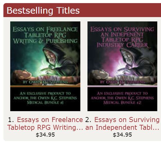 The support these bundles are receiving is humbling. I deeply appreciate the help.
Each bundle has over $700 worth of pdfs from more than 16 publishers, for a wide range of ttRPGs.
Core Rules. Maps. Adventures.
Bundle #1: bit.ly/3KNMw8f
Bundle #2: bit.ly/3Uu6JTV