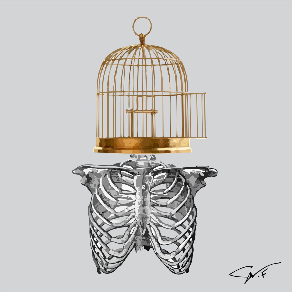 DeathBirdCage's tweet photo. Signed the first work https://t.co/B4SI7YxG6F