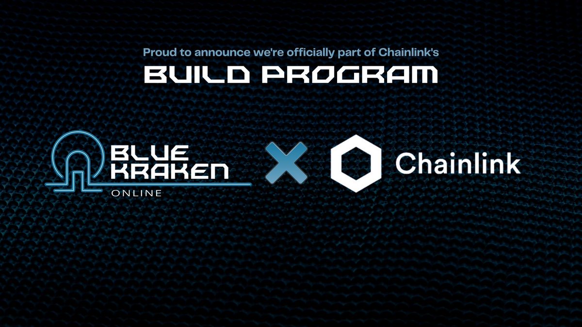 BlueKrakenOn's tweet photo. We’re thrilled to be joining the @chainlink BUILD program to gain access to industry-standard oracle services and tech support. As part of BUILD, we get early access to new tech like CCIP, which is a perfect complement to Chainlink's VRF, on which our crafting system is based. https://t.co/hLVDIuj2a4