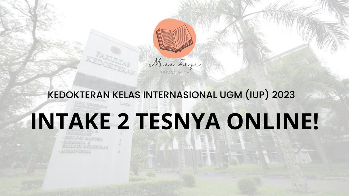 masterzanaedu's tweet photo. Masuk Kedokteran UGM Jalur Internasional (IUP Medicine UGM)
Intake 2 Online Loh! Ini jadwalnya!

Halo IUP Fighters! Buat kamu yang kemarin gagal SNBP dapet warna cinta, jangan bersedih ya 🥹 masih ada jalur internasional nih buat kamu yang mau masuk FK UGM! https://t.co/yTrCBRiPSA