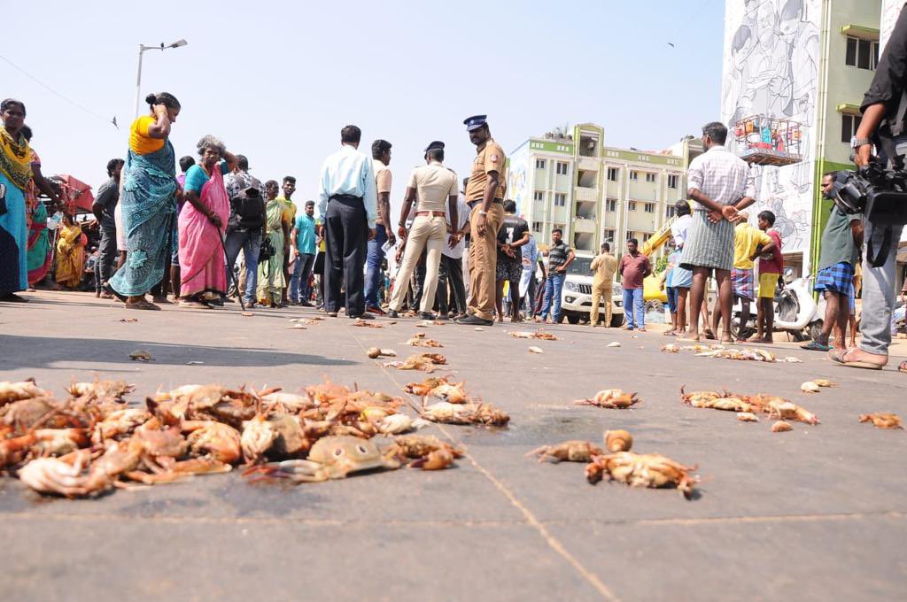 Vincentsjotting's tweet photo. How many Chennaites dislike the Marina’s open air fish market? Our HC judges want them cleaned up for Singara Chennai! But milords, Madras is also salty air and fish fragrances: not just coffee and sambhar. https://t.co/WLt1Vf3j2r