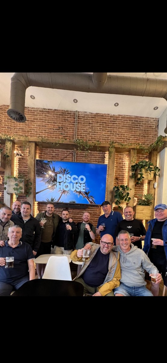 BillyHurstCFC's tweet photo. Pre match drinks in Madrid 🍺🍺⚽️⚽️💙💙 https://t.co/NhilGwFXkP