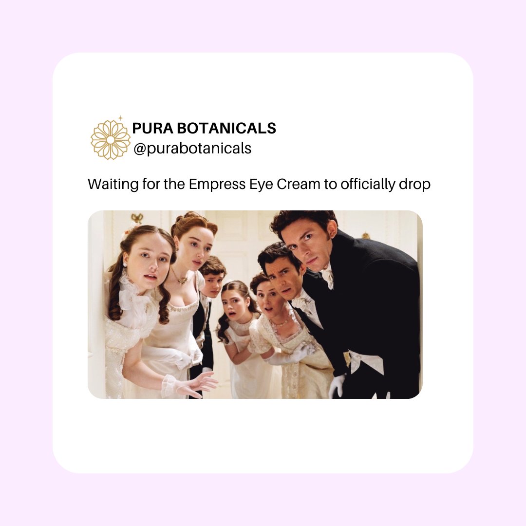 The moment your eyes have been waiting for...👀

PURA's Empress Eye Cream officially drops tonight online in our boutique tomorrow. It's time to give yourself the royal treatment