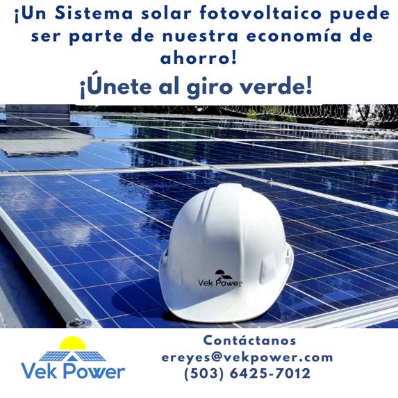power_vek's tweet photo. ¿Ya revisaste los cobros por energía eléctrica a pagar💰 este mes?
¿Haz pensado en ahorrar?
¿Somos tu solución ✅️👌en ahorro de energía ⚡️ eléctrica mediante la instalación de #panelesolares #proyectosolar #Central Fotovoltaica
#Contactáctanos
#FelizMiercoles # https://t.co/8BFhTeYWDK