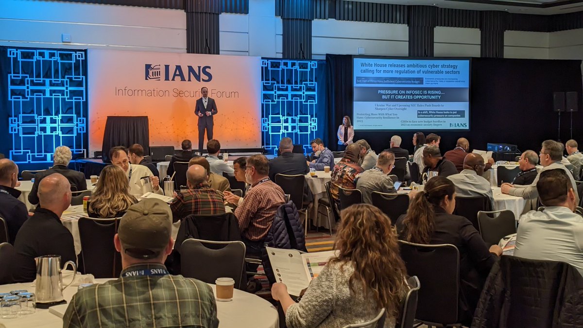 IANS_Security's tweet photo. Some pictures from our Philadelphia Forum yesterday, always great to connect with our Infosec community and gain valuable insights from our Faculty.

#ians #iansevents #infosec #informationsecurity #cybersecurity #networking https://t.co/MMhXIl6cuL