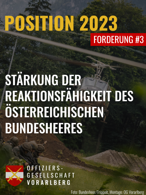 Die aktuellen Bedrohungen und Risiken gegenüber der Republik Österreich können teilweise sehr rasch und ohne lange Vorwarnzeiten eintreten.
