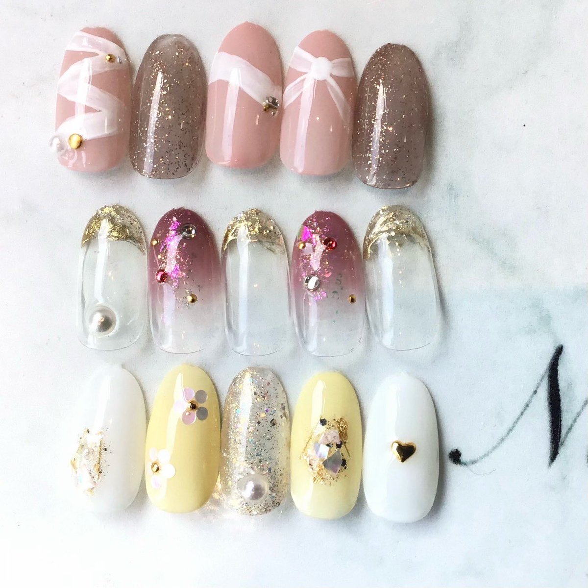 NailFia's tweet photo. 杉戸町のネイルサロン
NailFiaです。
開店時間が
10時→9時半となりました。
そして当店1番人気のイチオシデザインに
Aデザイン　3種類
が仲間入り❣️
ぜひご利用ください^ ^ https://t.co/OrBajU6dGH
