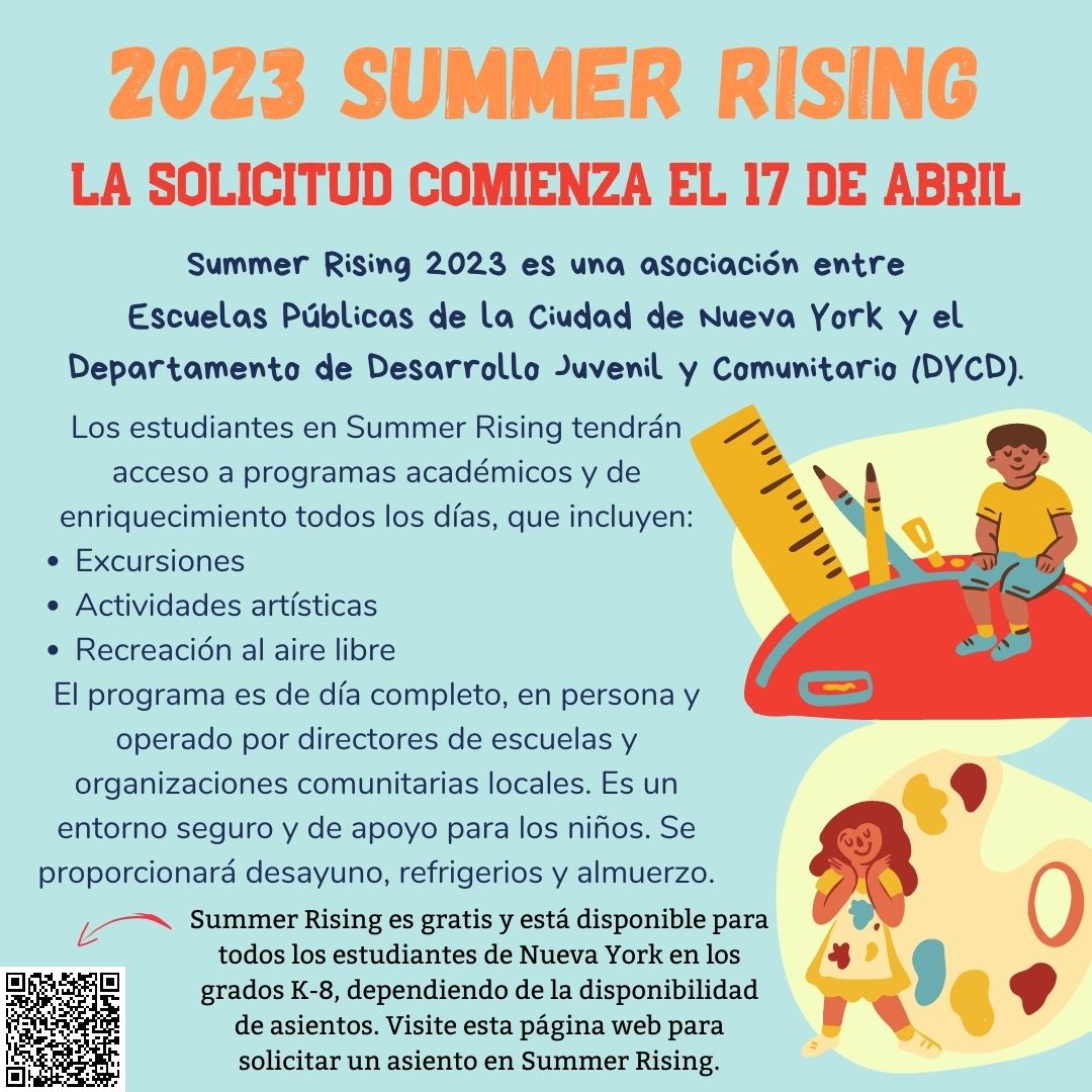 CentersUnited's tweet photo. Summer Rising is back. Application portal opens April 17th and is open through May 1st. https://t.co/bbEYRoHq1E https://t.co/pHevSp6fm0