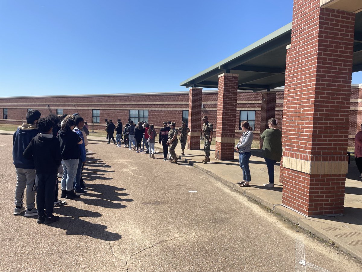 LCMS boot camp. Thank you HLHS JROTC for supporting our students. #GatorNation #RaiseTheBar