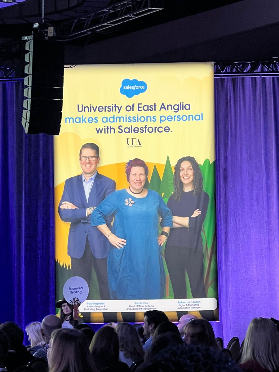 CreationTec's tweet photo. Yesterday we attended the Salesforce Education Summit in Dallas. It was great hearing the keynote session from @uniofeastanglia on stage talking about their Salesforce journey. 
#Edusummit23 #salesforce https://t.co/Kbt8Tcm2pb