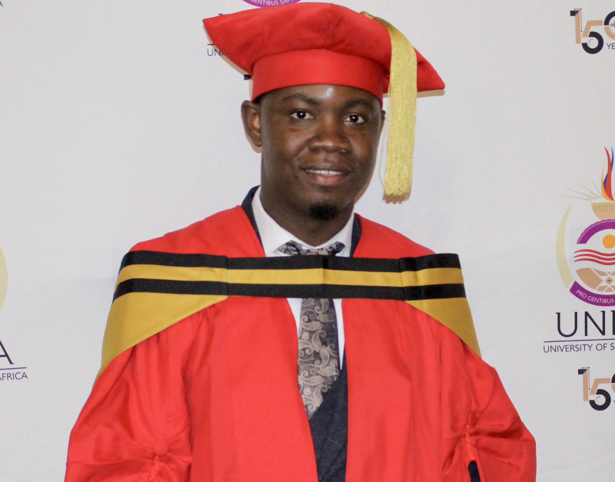 UnisaCSET's tweet image. [2023 UNISA GRADUATIONS]Help us congratulate Dr N Masunga supervised by Prof K Kefeni (posthumous), Dr SN Doraswamy supervised by Prof V Veeredhi &amp;amp; Dr C Rashama supervised by Prof T Matambo.#UnisaCSET salutes you on the attainment of your PhD. qualification.
#2023UnisaGraduations
