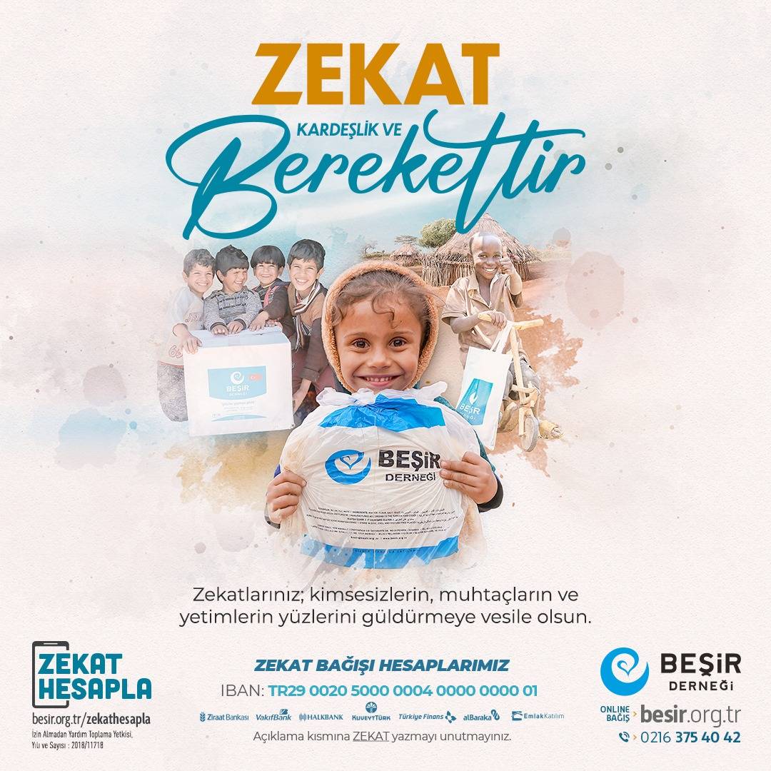 Besirdernegi's tweet photo. Ramazan’ın bitmesine sayılı günler kaldı.

Siz de bu Ramazan, zekat bağışlarınızla ihtiyaç sahibi ve afetzede vatandaşlarımızın yüzlerinde tebessüme vesile olabilirsiniz. 

ZEKAT bağışı için: https://t.co/BeO8sEvuaL

ZEKATINIZI hesaplamak için: https://t.co/VhS1MarFrX https://t.co/krPue3hfD7