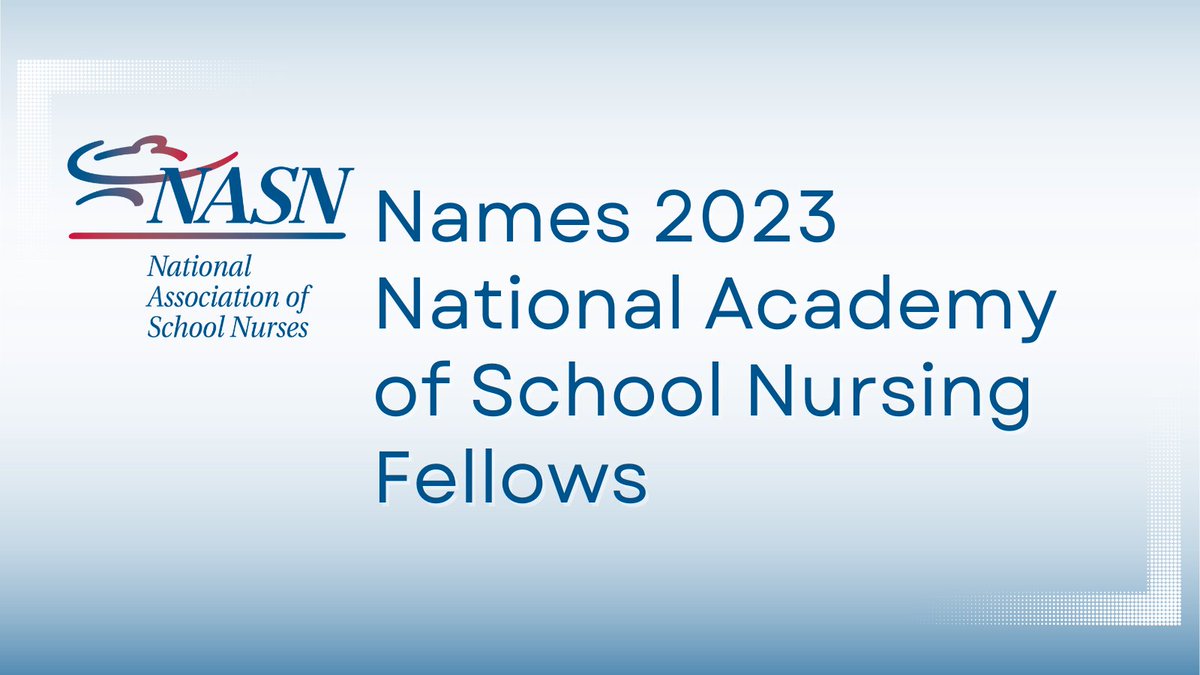 schoolnurses's tweet photo. Congratulations to the 2023 National Academy of School Nursing Fellows, the most prestigious recognition NASN members can receive. 
Learn more: https://t.co/vhHcL0cqS1

#schoolnurses #schoolnursing #nurseleaders #schoolhealth #studenthealth #NASN2023 https://t.co/HijzLwkc9F