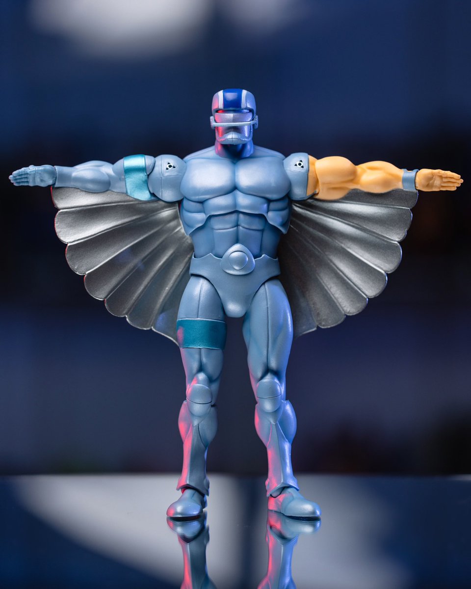 Here is a look at Silverhawks Steelwill from @super7.

#steelwill #stgwillhart #willhart #super7 #silverhawks #silverhawksultimates #kenner #kennertoys #super7silverhawks #partlymetalpartlyreal #wingsofsilvernervesofsteel #80s #80scartoon #silverhawkscartoon #silverhawkstoys