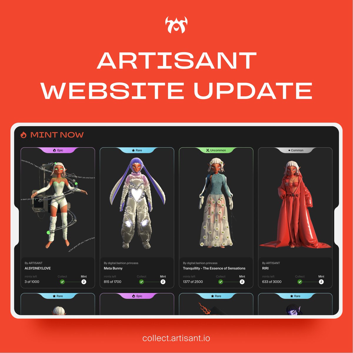 ARTISANT new NFTs every day 💫 tweet media