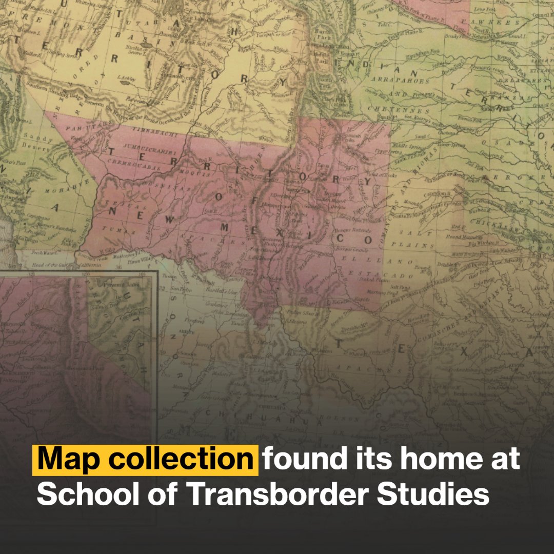 ASU Foundation (@asufoundation) on Twitter photo Over a decade ago, the <a href="/ASU_Transborder/">ASU Transborder Studies</a> received an immense gift: Simon Burrow’s collection of over 40 maps that illustrate the evolution of the U.S.-Mexico border region over the past 400 years. ow.ly/Pr0e50NCLRR Over a decade ago, the <a href="/ASU_Transborder/">ASU Transborder Studies</a> received an immense gift: Simon Burrow’s collection of over 40 maps that illustrate the evolution of the U.S.-Mexico border region over the past 400 years. ow.ly/Pr0e50NCLRR