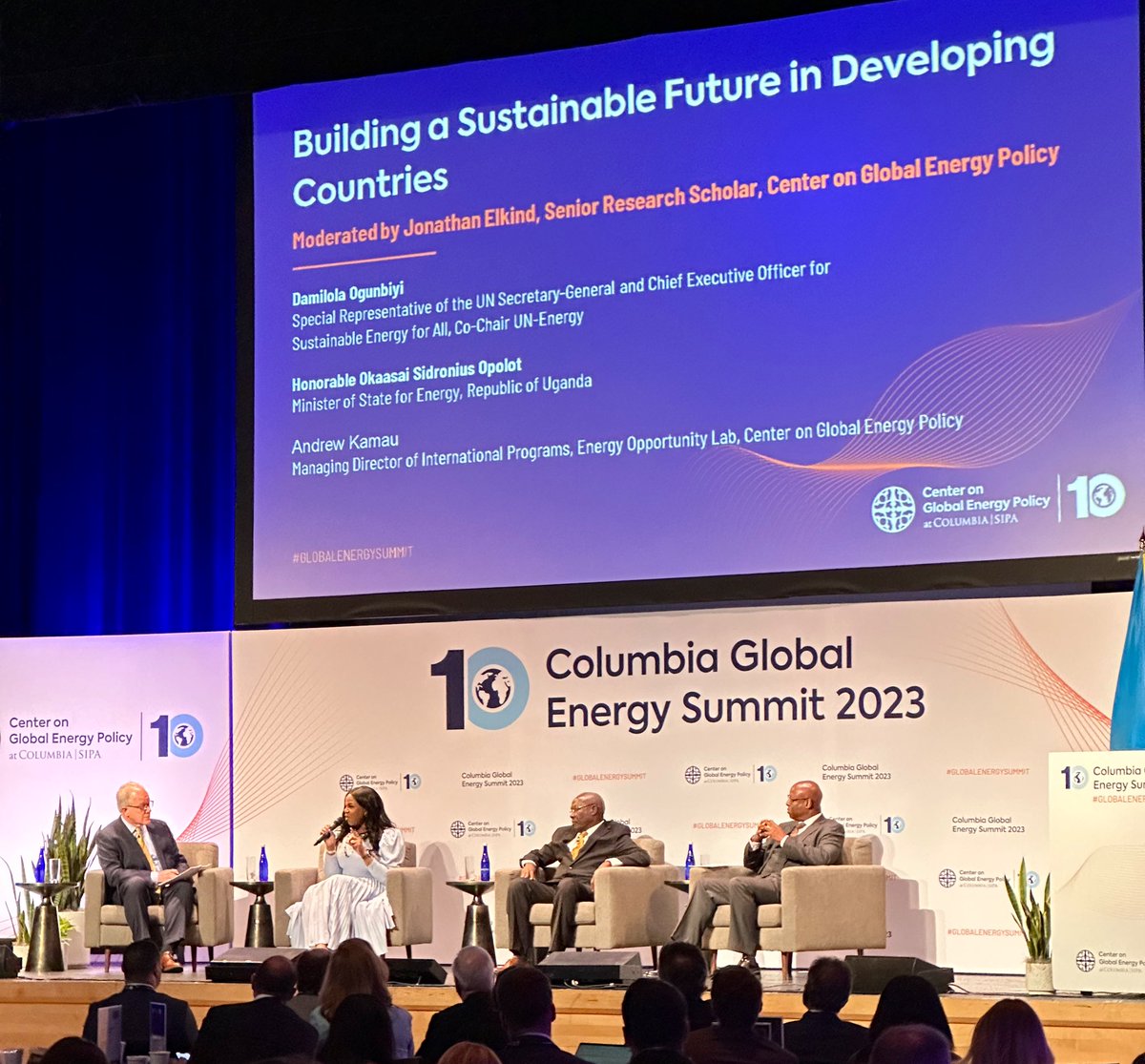 Honored to have attended this panel of experts in “Building a Sustainable Future in Developing Countries” at the @Columbia Global Energy Summit 2023. Let’s explore solutions for clean energy access and sustainable development for all! #GlobalEnergySummit