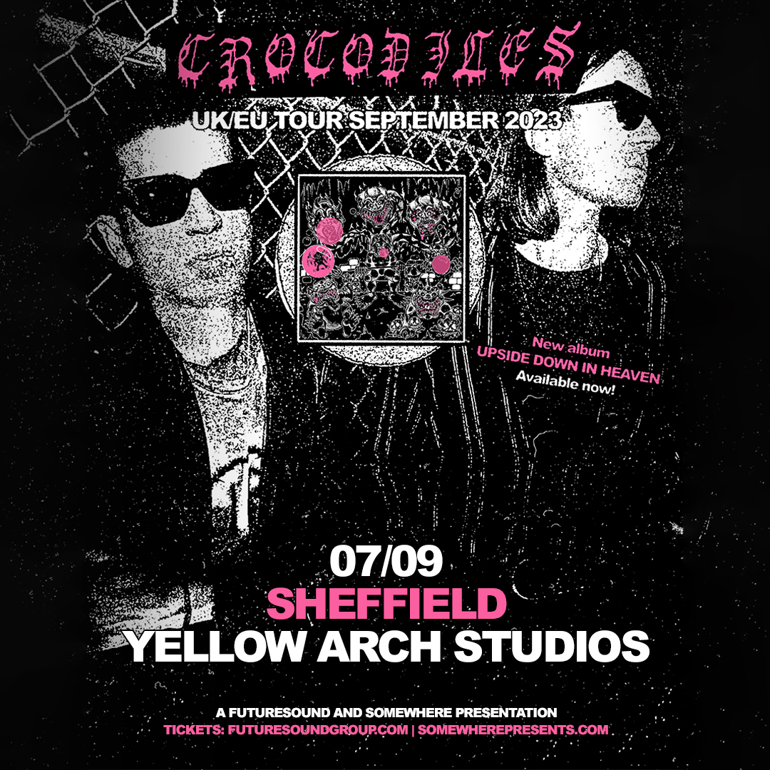 Futuresound (@futuresoundshow) on Twitter photo NEW SHOW / <a href="/killcrocodiles/">Crocodiles</a> come to <a href="/YellowArch/">Yellow Arch Studios</a> on Thursday 7th September.
Tickets are on sale on Friday at 10am⏰ NEW SHOW / <a href="/killcrocodiles/">Crocodiles</a> come to <a href="/YellowArch/">Yellow Arch Studios</a> on Thursday 7th September.
Tickets are on sale on Friday at 10am⏰