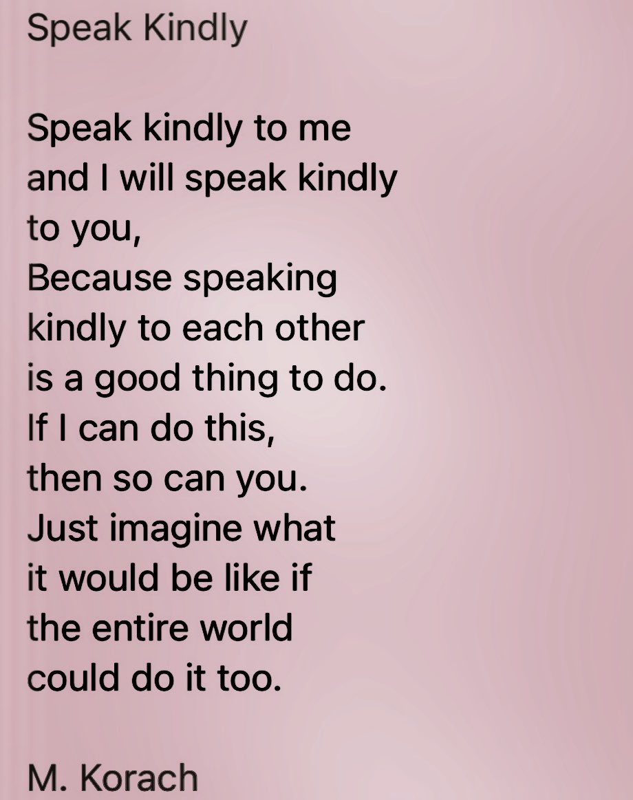 Imagine if we all spoke kindly to each other! I’m sharing this poem today for #InternationalDayOfPink because everyone deserves to feel seen, heard, loved, and valued. The future is ours. Let’s make it great! #StarfishClub #dayofpink2023 #DayOfPink