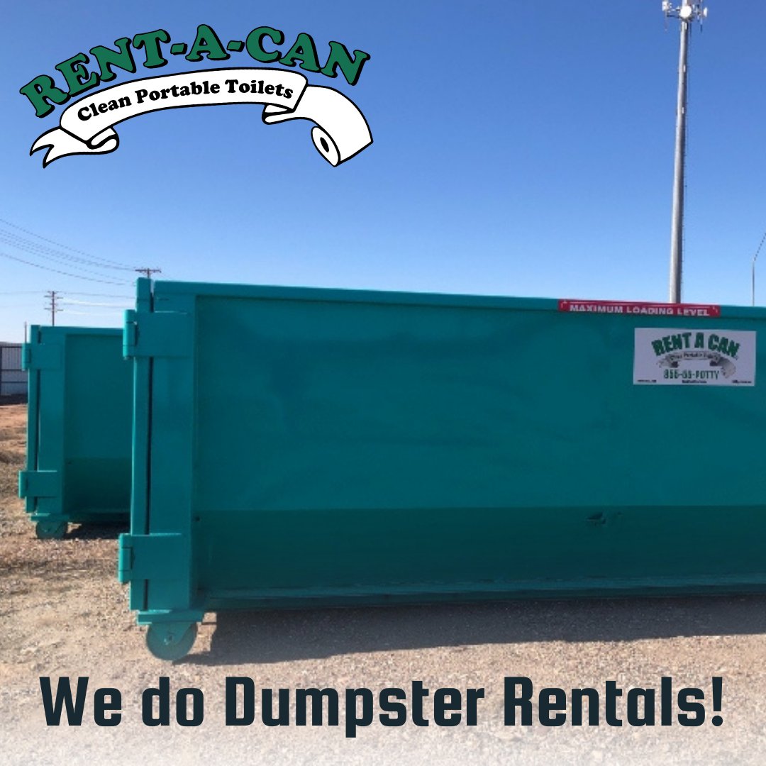 RentACanAZ's tweet image. Don't forget about us for all your dumpster needs! Visit our website to find all the information about our dumpsters!

Reach us at:
👉1-855-55-POTTY
🚽rentacanaz.com

#RentACan #PortableToilet #EventRestrooms #PinalCounty #CasaGrande #PortaPotty