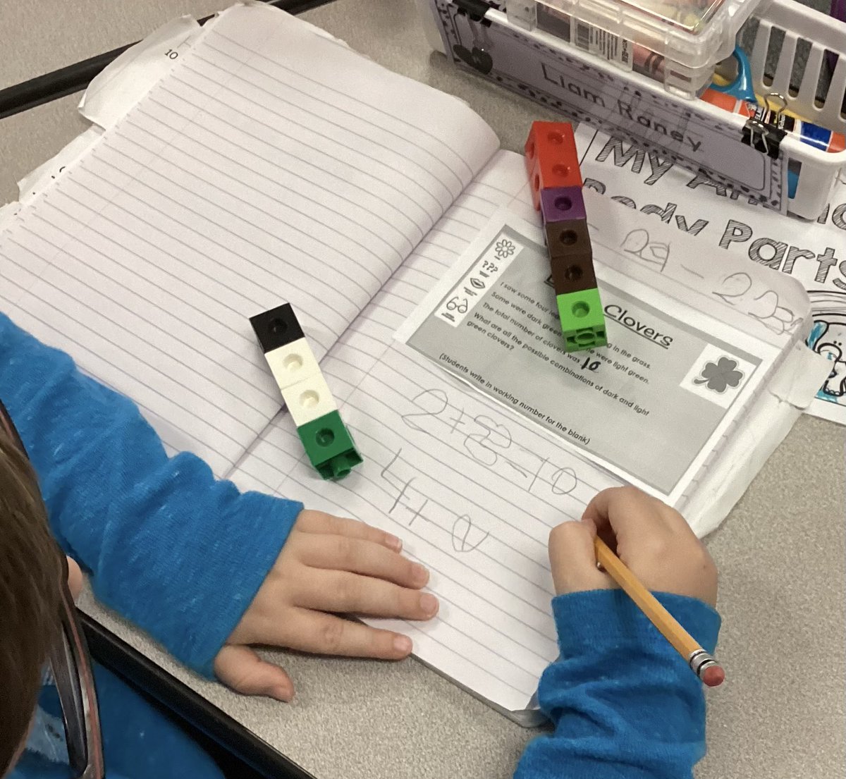 MrsZeigler's tweet photo. From using math manipulatives, quick sketches, models, number sentences, and classroom discussions about 2D shapes and their attributes, our youngest mathematicians in kindergarten are producing great things @NorthwestMATH ! #IamNISDmath https://t.co/YVmUdf5Ycc