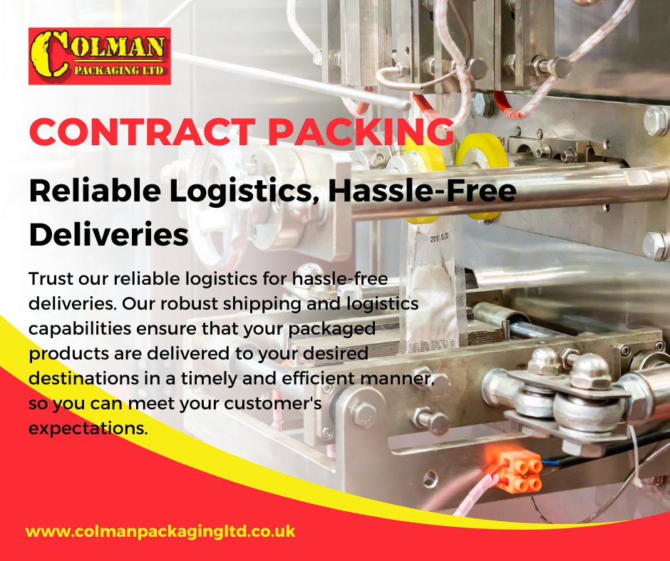colmanpackagin's tweet image. "Need large quantities of packaging produced and assembled? We've got you covered! Contact us for efficient and reliable contract packing services. #PackagingProduction #AssemblyServices #ScalableSolutions"
colmanpackagingltd.co.uk