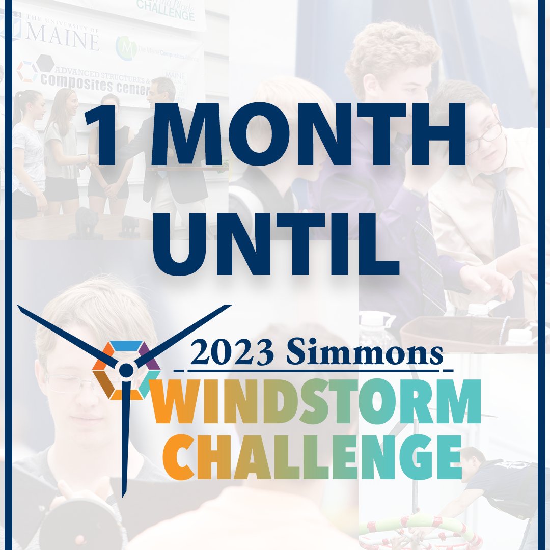 UMComposites's tweet photo. There is still time to sponsor the #WindstormChallenge!
We are looking forward to putting #studentsfirst throughout the state of Maine. This experience will allow middle and high school students to consider #sustainability and #engineeringtechnologies for their future careers. https://t.co/usZk4E1ZKA