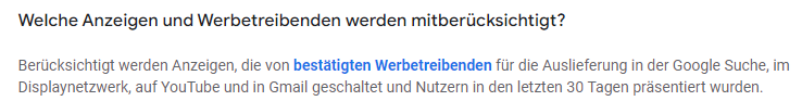 wasmitmedia's tweet photo. OK so the @GoogleDE Ads Transparency Center is a great idea and tool, but it doesn't seem to include DV360 campaigns yet? 
That would be quite an omission, considering most big brands run most of their Display and Video campaigns programmatically. https://t.co/hDpwoeT1N0