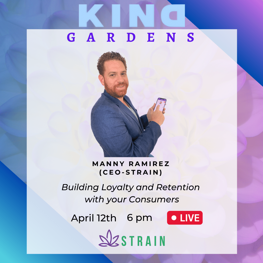 Want to know the secret to customer loyalty and retention in the #CannabisiIndustry? 

Don’t miss the chance to hear it from our CEO Manny Ramirez. He’ll spill the beans today, April 12th, at The #KINDGardens in Calgary, #Canada. 

Stay tuned for the #live broadcast!