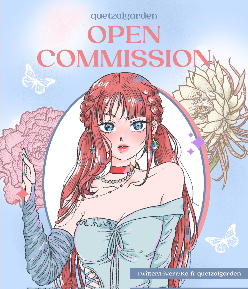 quetzalgarden's tweet photo. [LIKE &amp; RETWEET are really appreciated!]

Officially open for commission! Just DM me if you want to discuss or for more info. 

You can also request via 
Ko-fi https://t.co/o3zmP8YxSi 💖
Fiverr https://t.co/fGHt1R4hAo 💖

Looking forward to work with you 😊 https://t.co/d8nej6pUUr