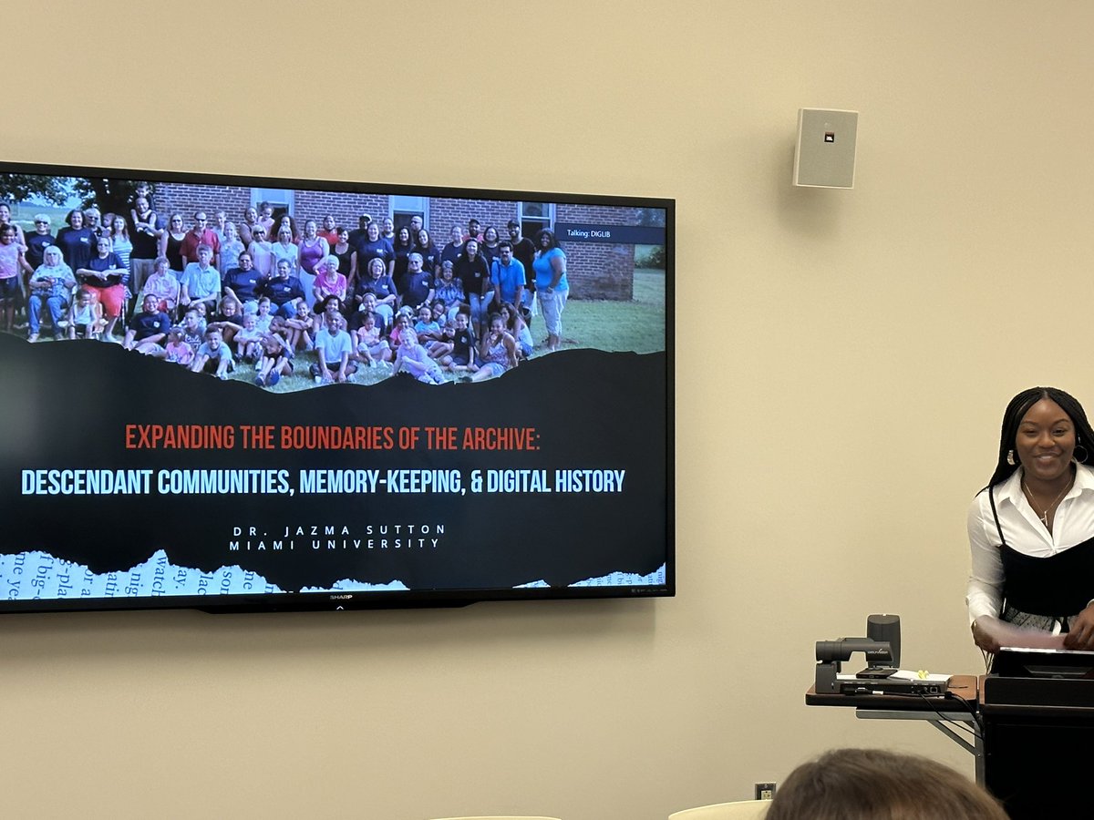 Dr. Kalani Craig @kalanicraig.bsky.social (@kalanicraig) on Twitter photo One of todayβs highlights: Dr. Sutton <a href="/jazmanotjasmin/">Jazma Sutton, Ph.D.</a> on expanding archives and documenting the lived experiences of Black communities in the Midwest. Welcome back to <a href="/IUBloomington/">IU Bloomington</a> and <a href="/IDAH_IU/">IDAH</a> ! One of todayβs highlights: Dr. Sutton <a href="/jazmanotjasmin/">Jazma Sutton, Ph.D.</a> on expanding archives and documenting the lived experiences of Black communities in the Midwest. Welcome back to <a href="/IUBloomington/">IU Bloomington</a> and <a href="/IDAH_IU/">IDAH</a> !