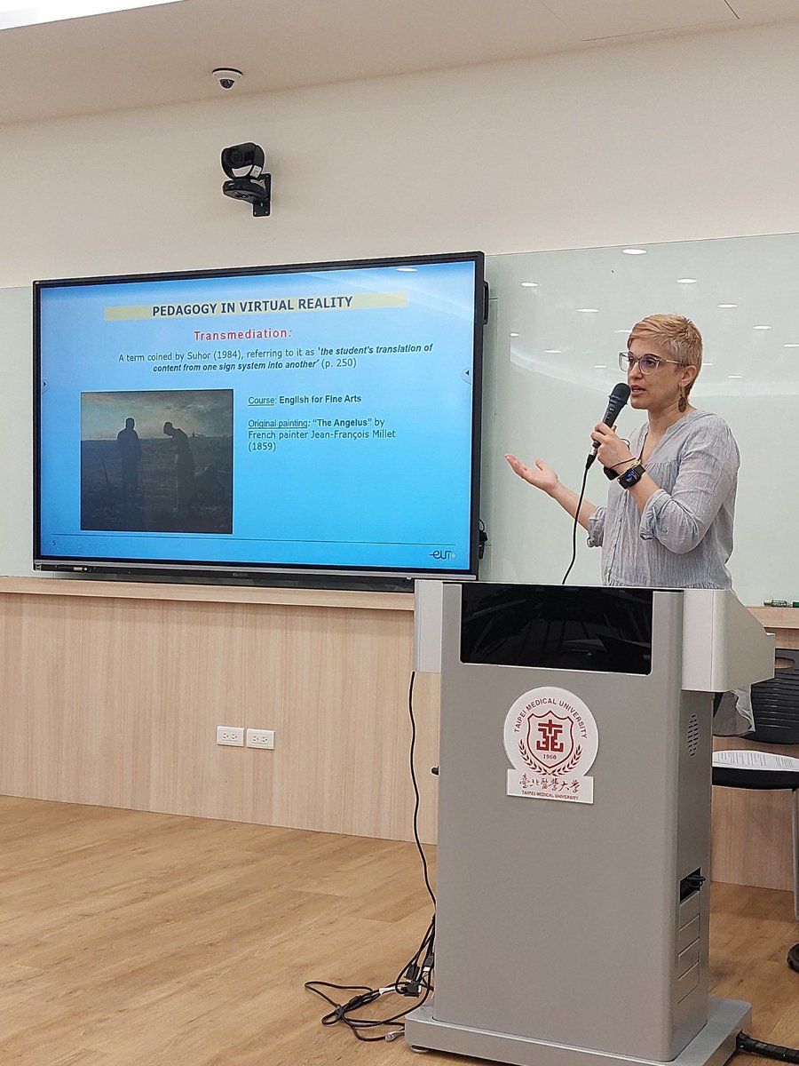 mariachristofo's tweet photo. Today I celebrate the success of an #Erasmus+InternationalMobility grant I was given for a proposal I wrote which involves pedagogical ways of using #technology, more specifically, #VR, in language courses, between the @CyUniTech and the @TaipeiMedicalU #LanguageCentres. https://t.co/WMp4RZz0F3