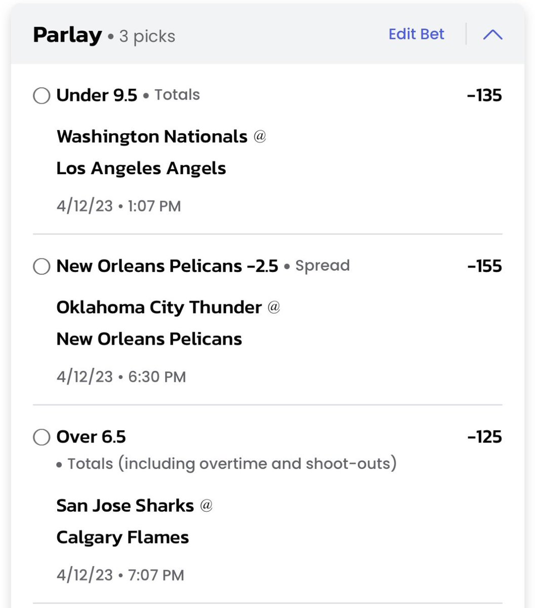 TripleJSports3's tweet photo. Day 12, back to basics

🔒@JRogersLocks Angels U9.5
🔒@Jake_Kniep Pelicans -2.5
🔒@Joe_Lang_ Flames O6.5

Back to our roots

1U, +415, 📕 Book It 🚀 https://t.co/Nzs3c1DJ6g