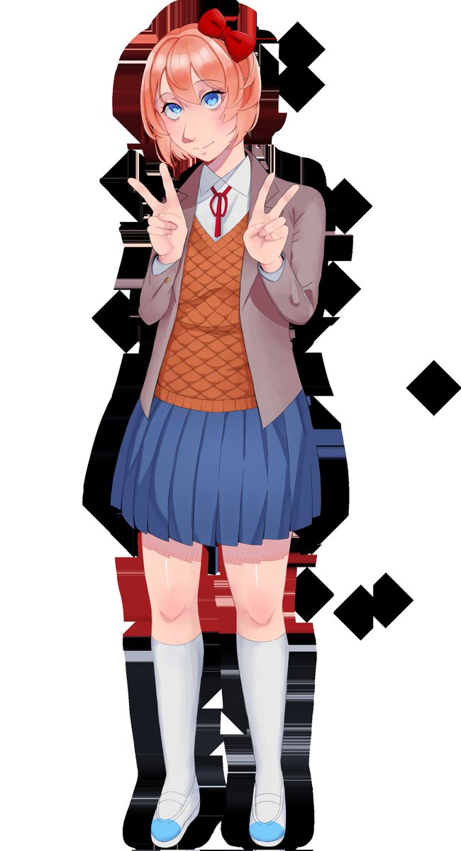 RVarneca's tweet photo. Sayori!! #sayori #DDLCfanart #DDLC https://t.co/p5pwBnYGAq