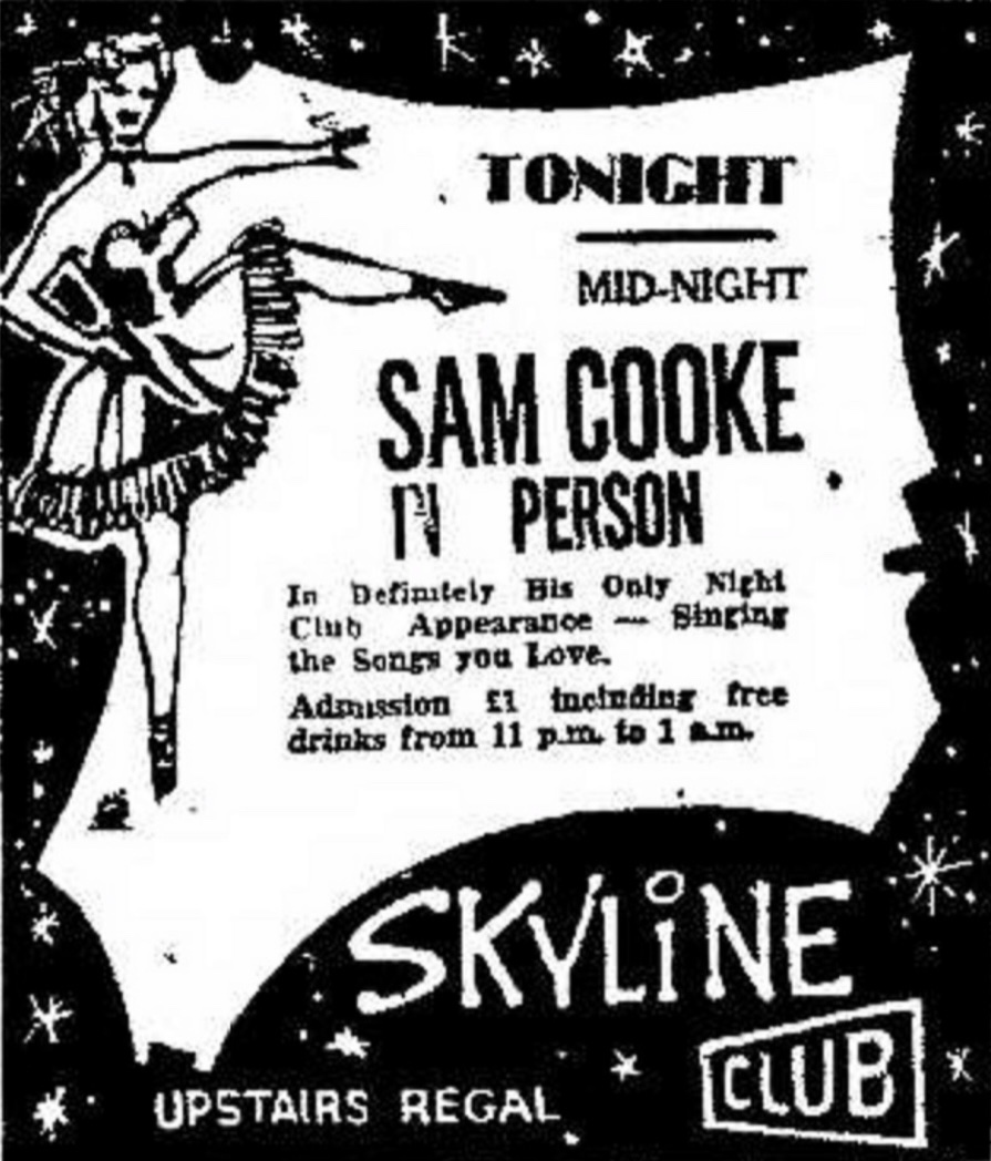 Check out this amazing post for Sam’s 1961 performance at the Skyline Club in Kingston, Jamaica!