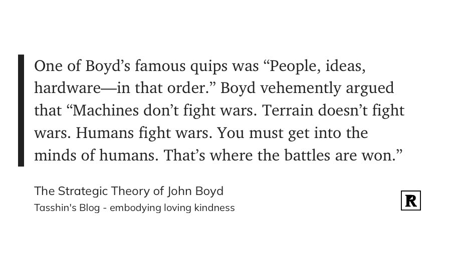 “People, ideas, hardware—in that order.”