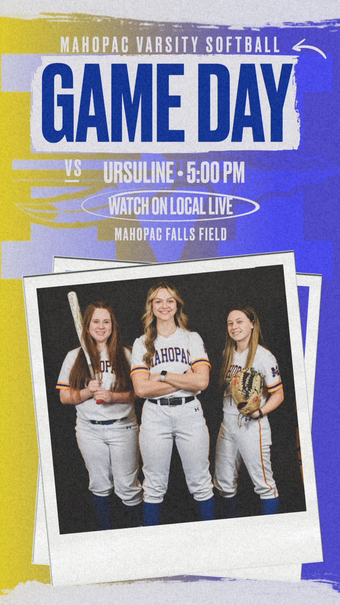 GAME DAY! Pac hosts Ursuline at 5pm today at the Falls Field. Beautiful day to catch not one, but TWO games today as our neighbors <a href="/MahopacBaseball/">Mahopac Baseball</a> play at home today too! Lets go Pac!!!!!!!!!!